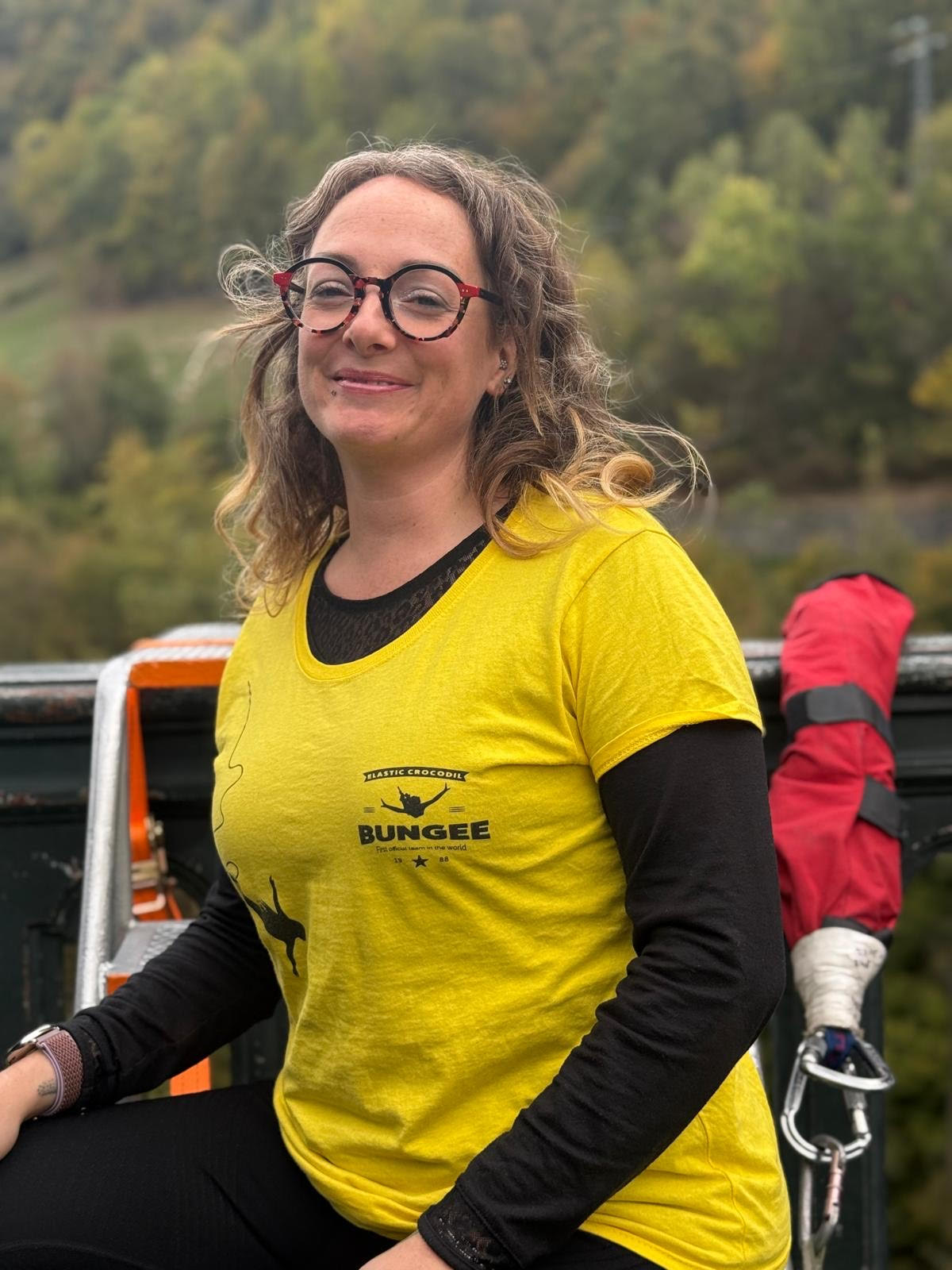 Saut a lelastique dans les pyrenees